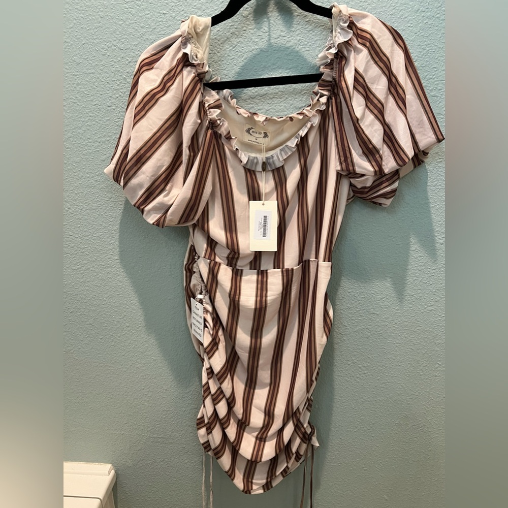 Joyfolie Alyssa Dress Stripe NWT size M